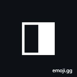 Square with Right Half Black Symbol