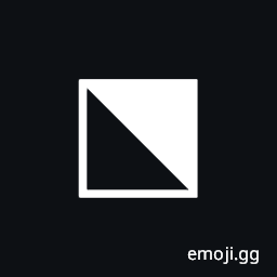 Square with Upper Right Diagonal Half Black Symbol