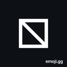 Squared Falling Diagonal Slash Symbol