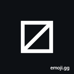 Squared Rising Diagonal Slash Symbol