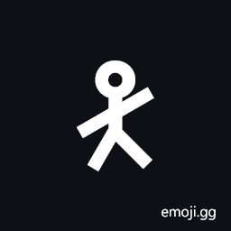 Stick Figure Leaning Left Symbol