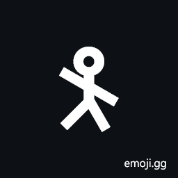 Stick Figure Leaning Right Symbol