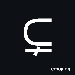 Subset of with Not Equal To Symbol
