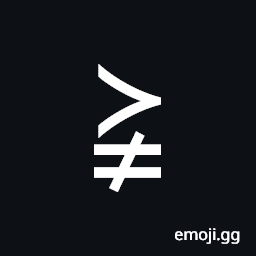 Succeeds Above Not Equal To Symbol