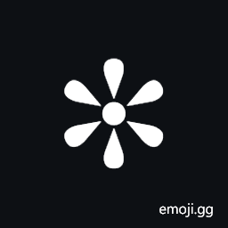 Teardrop-Spoked Asterisk Symbol