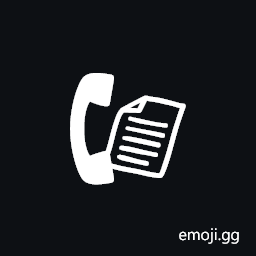 Telephone Receiver with Page Symbol