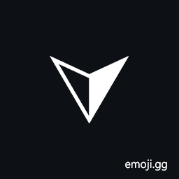 Three-D Left-Lighted Downwards Equilateral Arrowhead Symbol