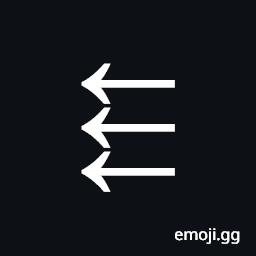 Three Leftwards Arrows Symbol