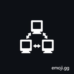 Three Networked Computers Symbol