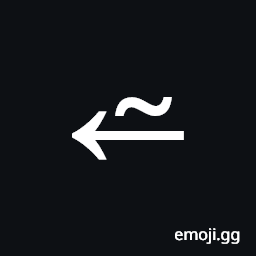 Tilde Operator Above Leftwards Arrow Symbol