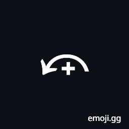 Top Arc Anticlockwise Arrow with Plus Symbol