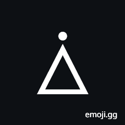 Triangle with Dot Above Symbol