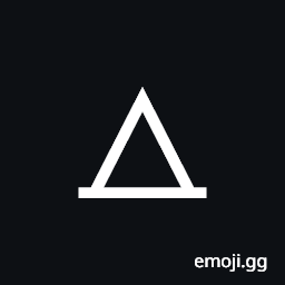 Triangle with Serifs At Bottom Symbol