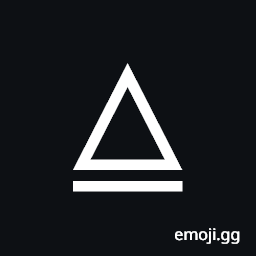 Triangle with Underbar Symbol