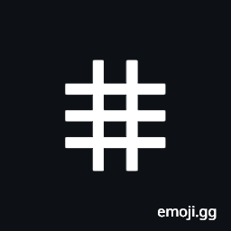 Triple Horizontal Bar with Double Vertical Stroke Symbol