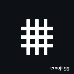 Triple Horizontal Bar with Triple Vertical Stroke Symbol