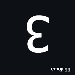 Turned Digit Three Symbol