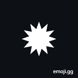 Twelve Pointed Black Star Symbol