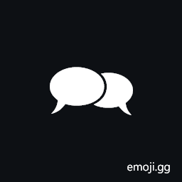 Two Speech Bubbles Symbol