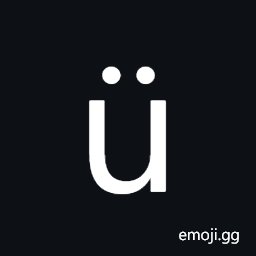 U with two Dots Symbol