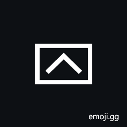 Up Arrowhead In a Rectangle Box Symbol