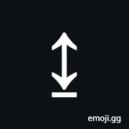 Up Down Arrow with Base Symbol