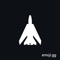Up-Pointing Military Airplane Symbol