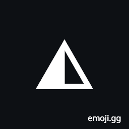 Up-Pointing Triangle with Left Half Black Symbol