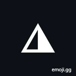 Up-Pointing Triangle with Right Half Black Symbol