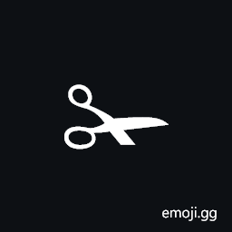 Upper Blade Scissors Symbol