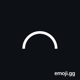 Upper Half Circle Symbol