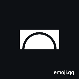 Upper Half Inverse White Circle Symbol