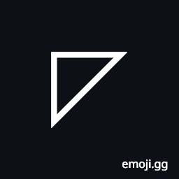 Upper Left Triangle Symbol