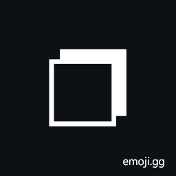 Upper Right Drop-Shadowed White Square Symbol