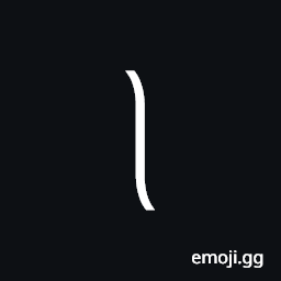 Upper Right or Lower Left Curly Bracket Section Symbol