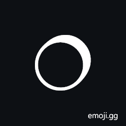 Upper Right Shadowed White Circle Symbol
