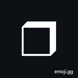 Upper Right Shadowed White Square Symbol
