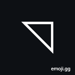 Upper Right Triangle Symbol