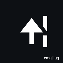 Upwards Arrow And Right One Eighth Block Symbol