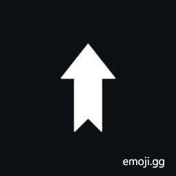 Upwards Arrow with Notched Tail Symbol