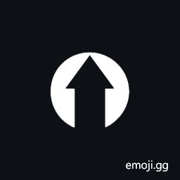 Upwards Black Circled White Arrow Symbol