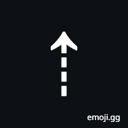 Upwards Dashed Arrow Symbol