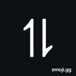 Upwards Harpoon with Barb Left Beside Downwards Harpoon with Barb Right Symbol