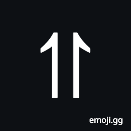 Upwards Harpoon with Barb Left Beside Upwards Harpoon with Barb Right Symbol