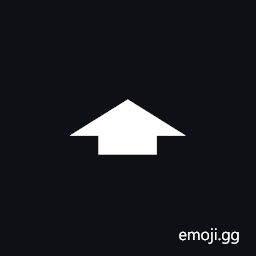 Upwards Heavy Compressed Arrow Symbol