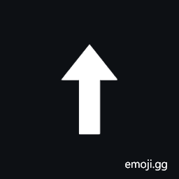 Upwards Triangle-Headed Arrow with Bold Shaft Symbol
