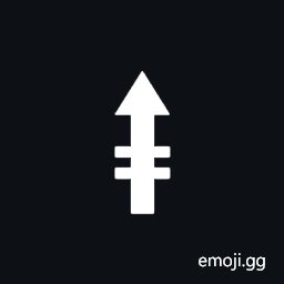 Upwards Triangle-Headed Arrow with Double Horizontal Stroke Symbol