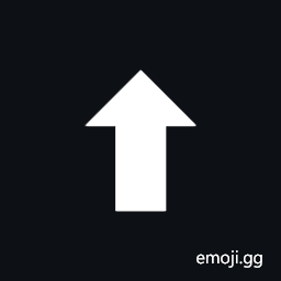 Upwards Triangle-Headed Arrow with Heavy Shaft Symbol