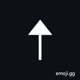 Upwards Triangle-Headed Arrow with Narrow Shaft Symbol
