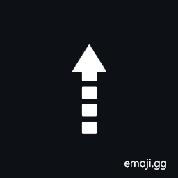Upwards Triangle-Headed Dashed Arrow Symbol